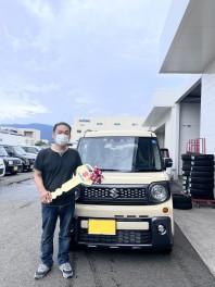 スペーシアギアの納車式を致しました(^^♪